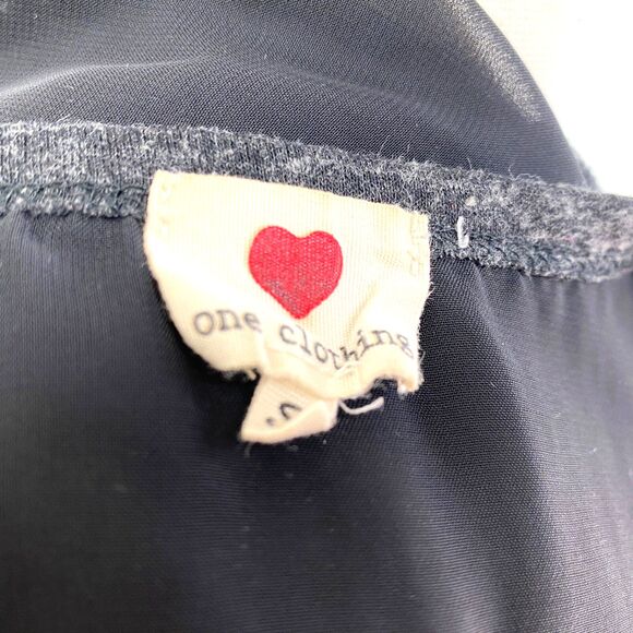 One Clothing Sheer Black Tribal Cow Skull Tank Top SM Biker Boho Festival Goth - Picture 8 of 8